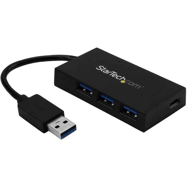 StarTech.com 4 Port USB 3.0 Hub - USB-A to USB-C & 3x USB-A SuperSpeed 5Gbps - Self or USB Bus Powered - USB 3.2 Gen 1 BC 1.2 Charging Hub - HB30A3A1CSFS