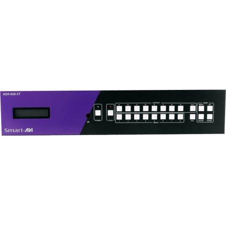 SmartAVI 4K-Ready 8x8 HDMI Matrix with CAT5/6/7 HDBaseT - HDR-8X8-XTS