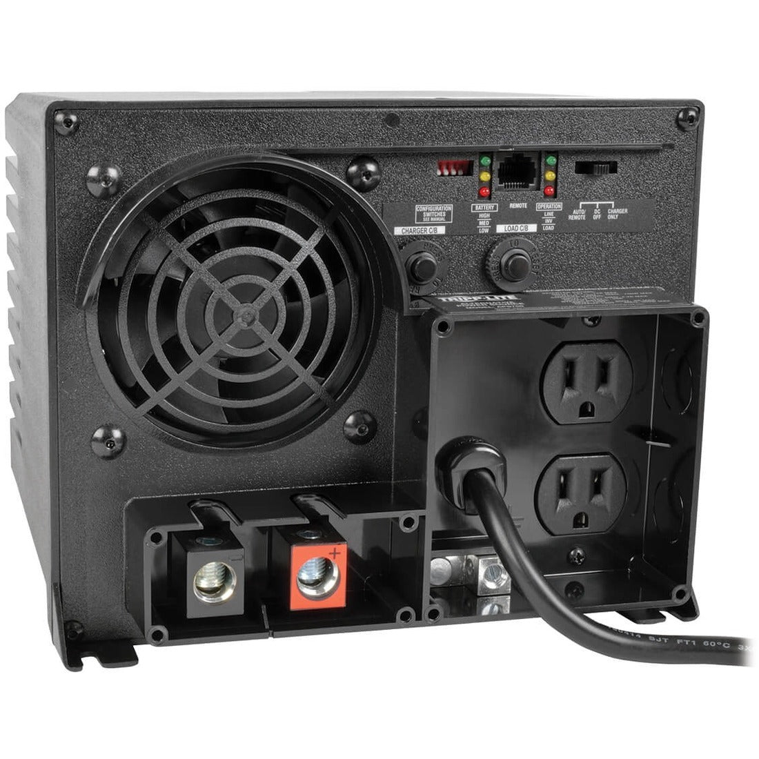 Eaton Tripp Lite Series 750W PowerVerter APS 12VDC 120V Inverter/Charger with Auto-Transfer Switching, 2 Outlets - APS-750