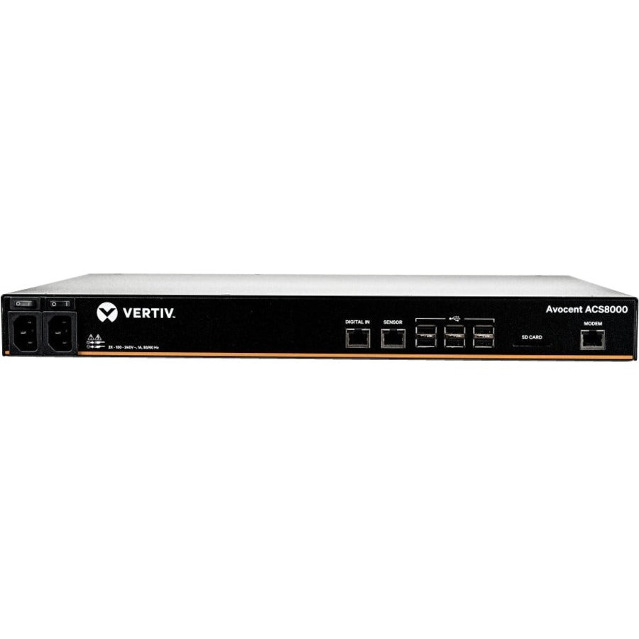 Vertiv Avocent ACS8000 Serial Console - 48 port Console Server | Modem | Dual AC - ACS8048MDAC-400