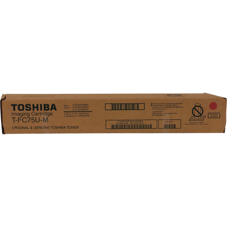 Toshiba Original Standard Yield Laser Toner Cartridge - Magenta - 1 Each - TFC75UM