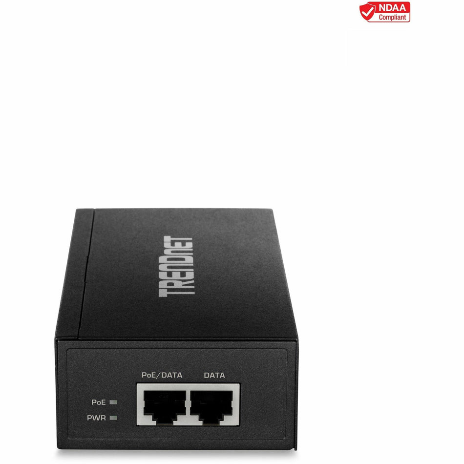 TRENDnet Gigabit Ultra PoE+ Injector, Supplies PoE (15.4W), PoE+(30W) Or Ultra PoE(60W), Network A PoE Device Up To 100m(328 ft), Supports IEEE 802.3af,802.at,Ultra PoE, Plug & Play, Black, TPE-117GI - TPE-117GI