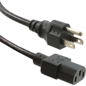 ENET 5-15P to C13 25ft Black External Power Cord / Cable NEMA 5-15P to IEC-320 C13 10A 25' - N515-C13-25F-ENC