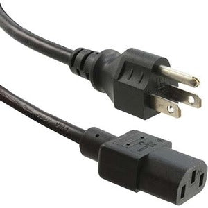 ENET 5-15P to C13 6ft Black External Heavy-Duty Power Cord / Cable NEMA 5-15P to IEC-320 C13 15A 14AWG Black 6' - N515-C13-15A-6F-ENC
