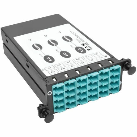 Eaton Tripp Lite Series 40/100Gb Breakout Cassette, 40Gb to 4 x 10Gb, 100Gb to 4 x 25Gb (x3) 8-Fiber OM4 MTP/MPO (Male with Pins) to (x12) LC Duplex, Type-B Polarity - N482-3M8-LC12