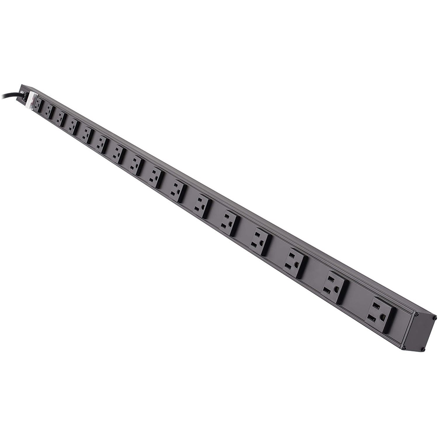 Eaton Tripp Lite Series 16-Outlet Vertical Power Strip, 120V, 15A, NEMA 5-15P, 15 ft. (4.57 m) Cord, 48 in., Black Housing - PS4816B