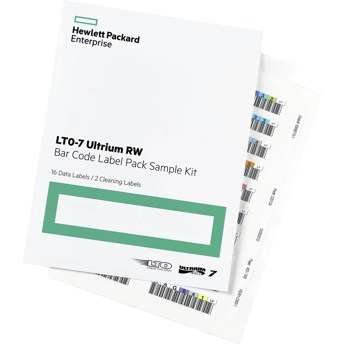 HPE LTO-7 Ultrium Re-writable Bar Code Label Pack - Q2014A