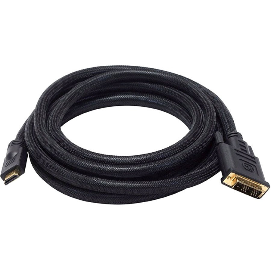 Monoprice 10ft 24AWG CL2 High Speed HDMI to DVI Adapter Cable w / Net Jacket - Black - 2284