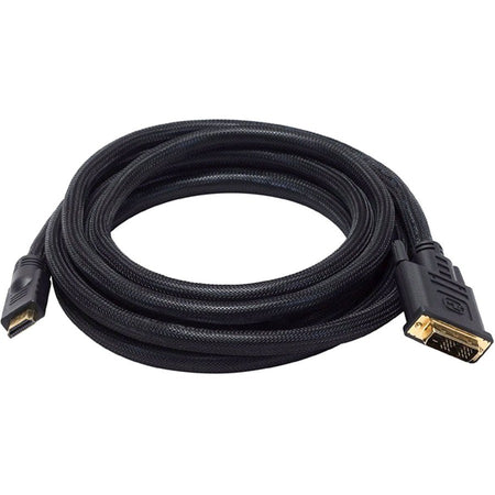 Monoprice 10ft 24AWG CL2 High Speed HDMI to DVI Adapter Cable w / Net Jacket - Black - 2284