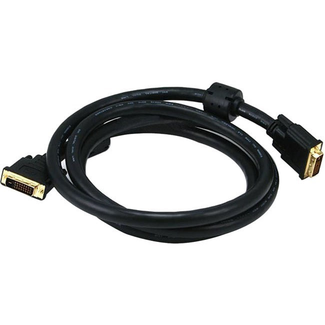 Monoprice 6ft 24AWG CL2 Dual Link DVI-D Cable - Black - 2686