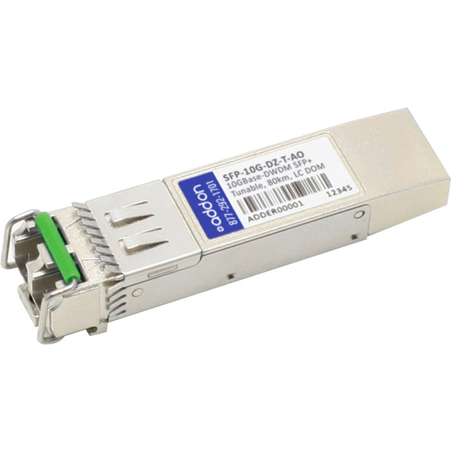 AddOn Arista Networks SFP-10G-DZ-T Compatible TAA Compliant 10GBase-DWDM 50GHz SFP+ Transceiver (SMF, Tunable, 80km, LC, DOM) - SFP-10G-DZ-T-AO