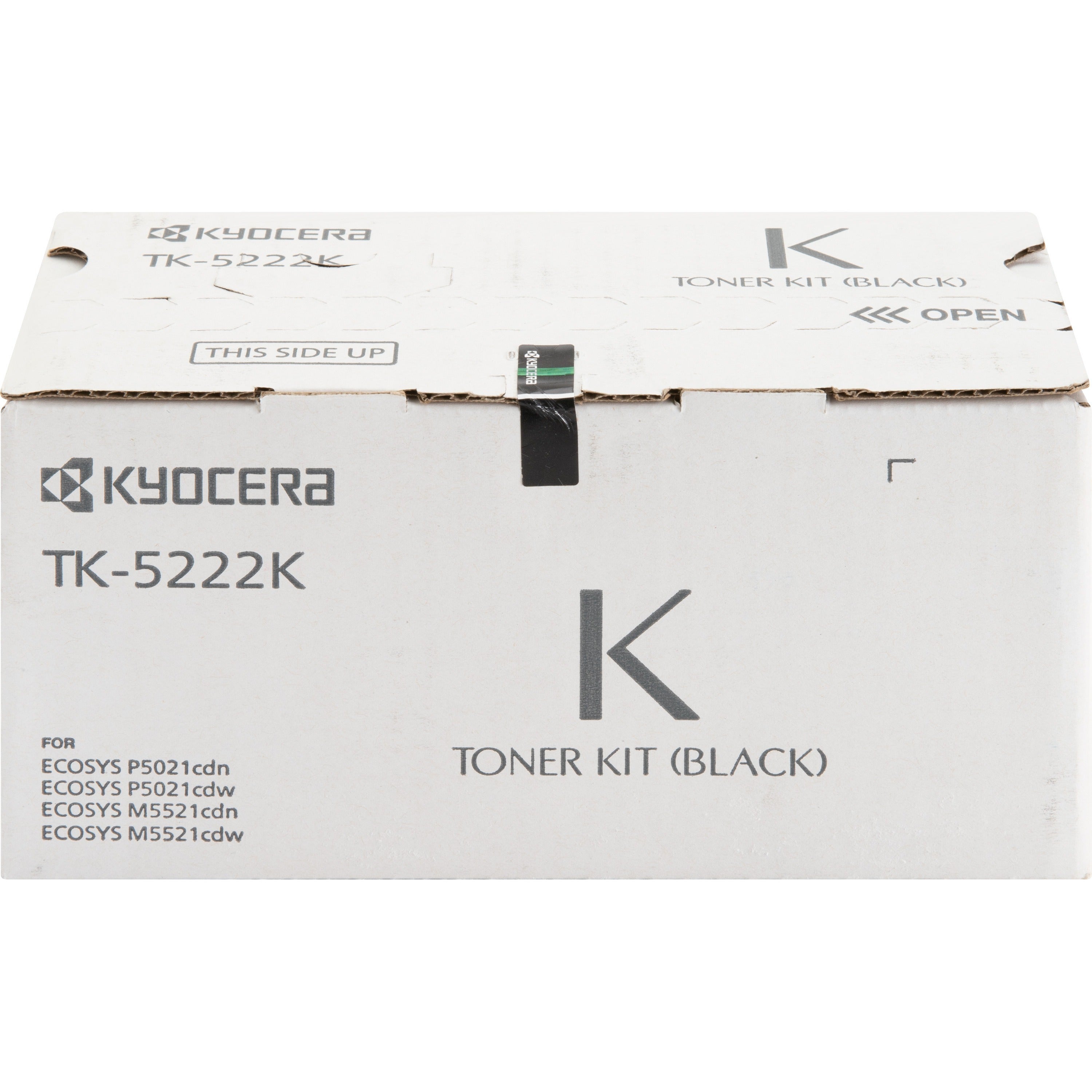 Kyocera TK-5222K Original Standard Yield Laser Toner Cartridge - Black - 1 Each - TK-5222K