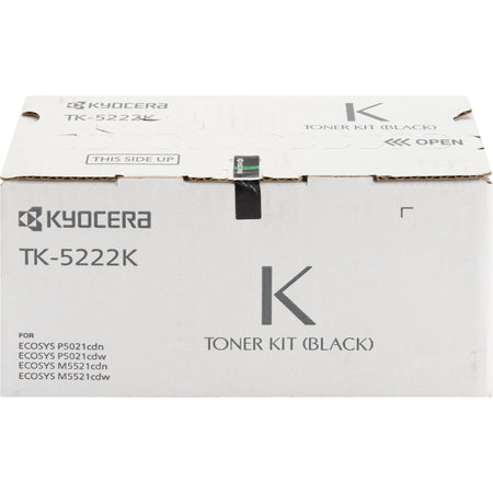 Kyocera TK-5222K Original Standard Yield Laser Toner Cartridge - Black - 1 Each - TK-5222K