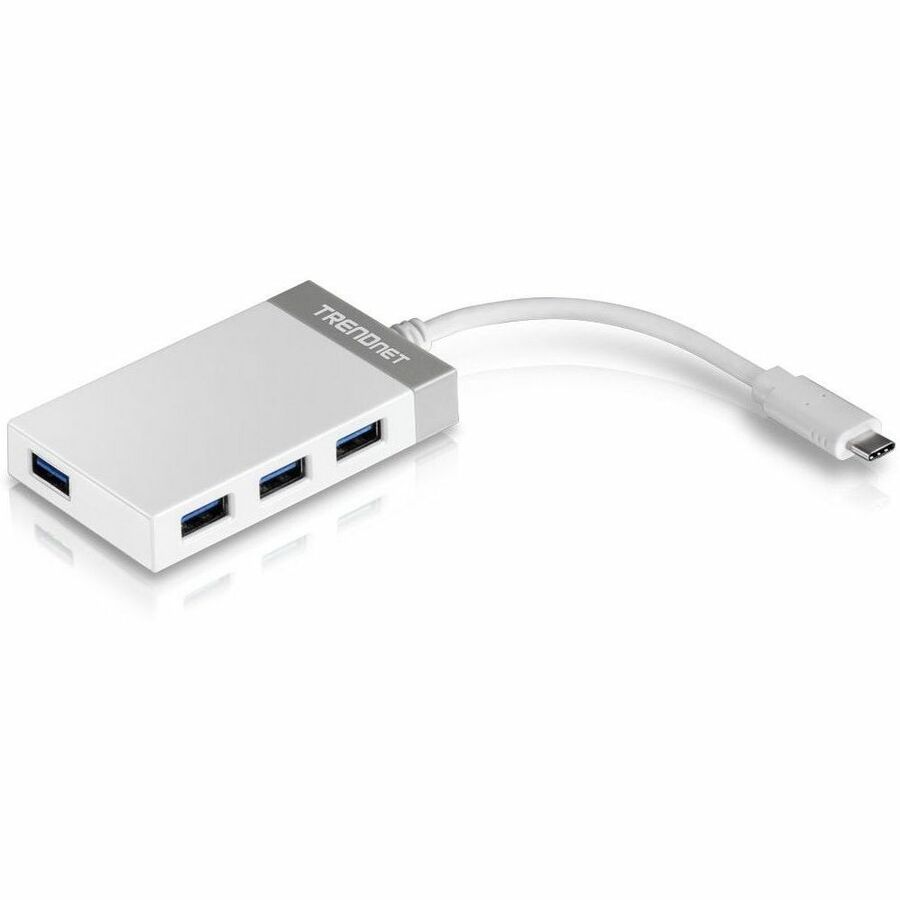 TRENDnet 4-Port USB-C to USB Mini Hub, TUC-H4E, Add 4 x USB 3.0 Ports to a USB-C Computer, USB C Multiport Adapter, Compatible with Windows, MacOs - TUC-H4E