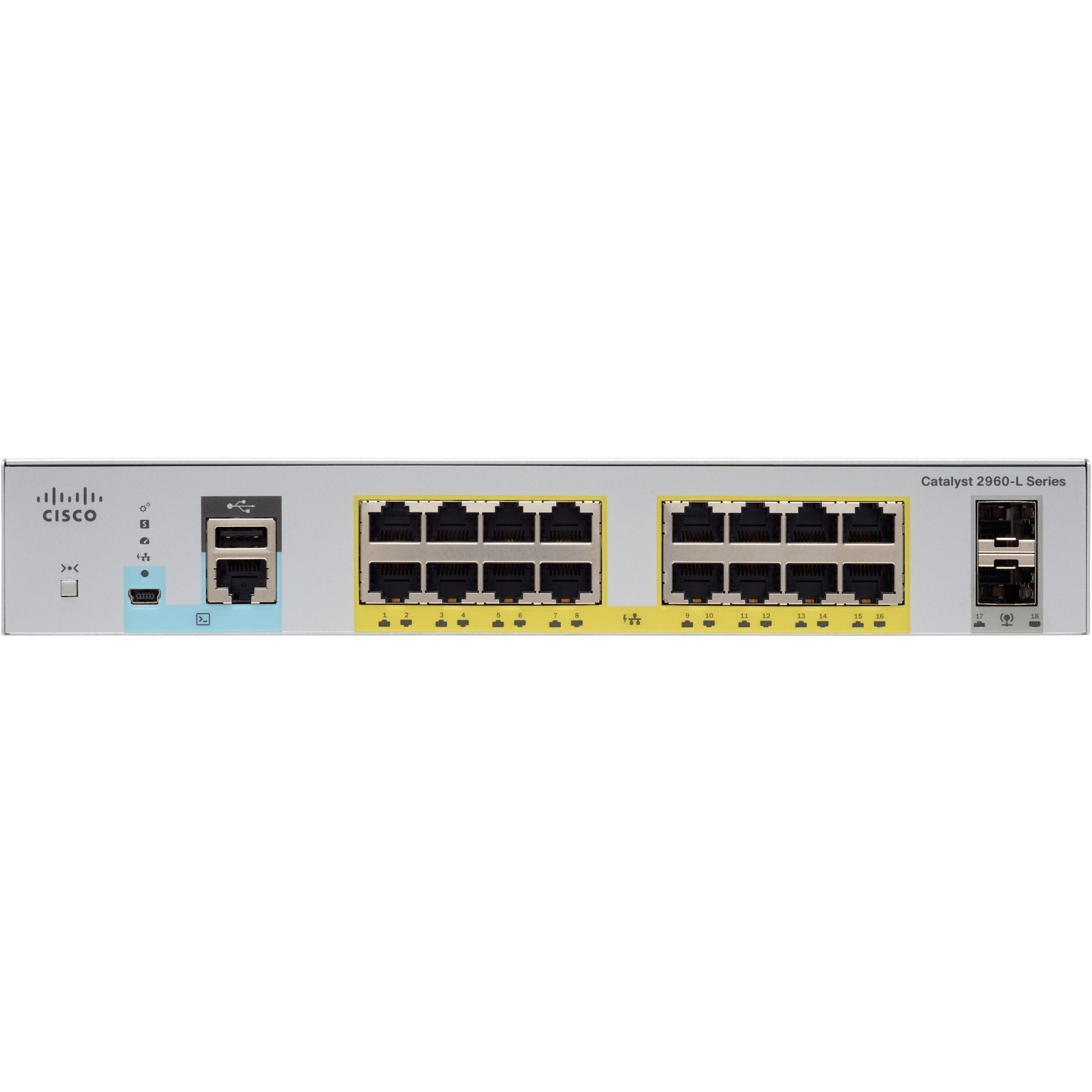 Cisco Catalyst WS-C2960L-16PS-LL Ethernet Switch - WS-C2960L-16PS-LL