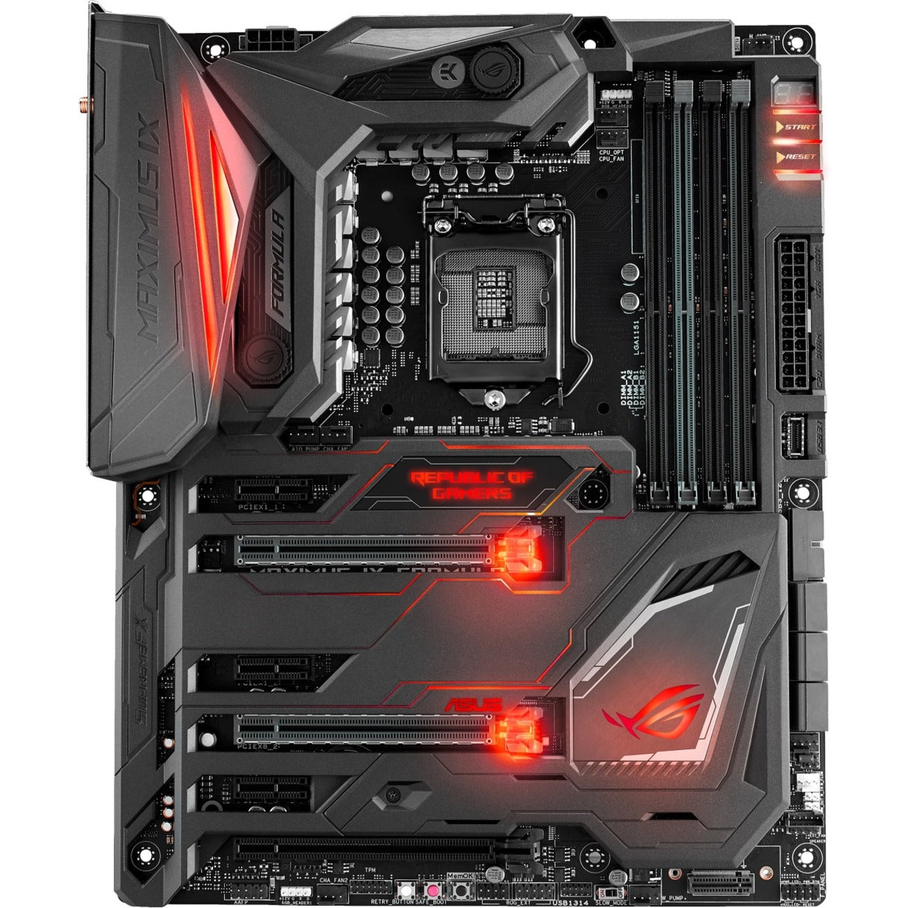 Asus ROG Maximus IX Formula Desktop Motherboard - Intel Z270 Chipset - Socket H4 LGA-1151 - ATX - ROG MAXIMUS IX FORMULA