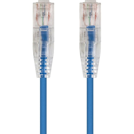 Monoprice SlimRun Cat6 28AWG UTP Ethernet Network Cable, 5ft Blue - 13533