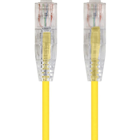 Monoprice SlimRun Cat6 28AWG UTP Ethernet Network Cable, 7ft Yellow - 13541