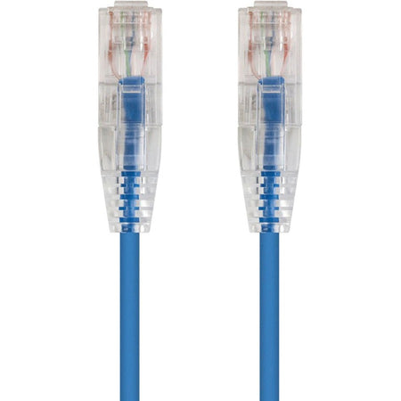 Monoprice SlimRun Cat6 28AWG UTP Ethernet Network Cable, 14ft Blue - 13548