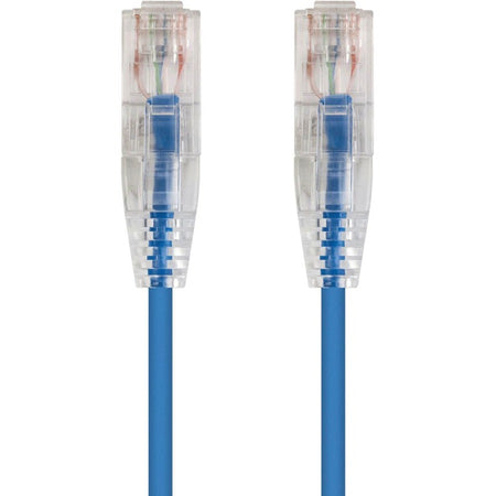 Monoprice SlimRun Cat6 28AWG UTP Ethernet Network Cable, 6-inch Blue - 13509