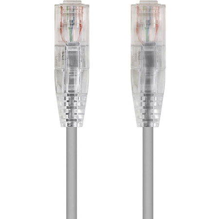 Monoprice SlimRun Cat6 28AWG UTP Ethernet Network Cable, 5ft Gray - 13534