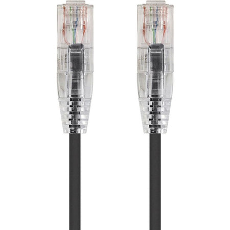 Monoprice SlimRun Cat6 28AWG UTP Ethernet Network Cable, 5ft Black - 13532