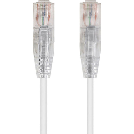 Monoprice SlimRun Cat6 28AWG UTP Ethernet Network Cable, 20ft White - 13555