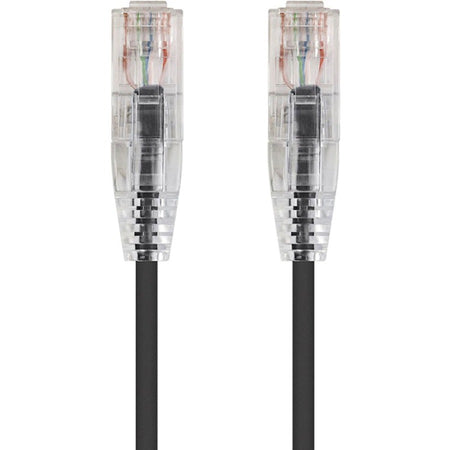 Monoprice SlimRun Cat6 28AWG UTP Ethernet Network Cable, 14ft Black - 13547