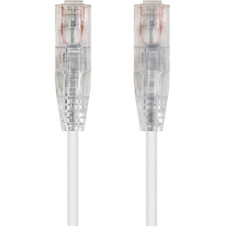 Monoprice SlimRun Cat6 28AWG UTP Ethernet Network Cable, 10ft White - 13545