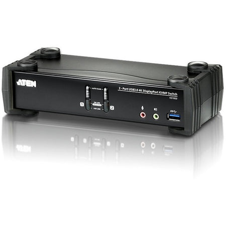 ATEN 2-Port USB 3.0 4K DisplayPort KVMP Switch-TAA Compliant - CS1922