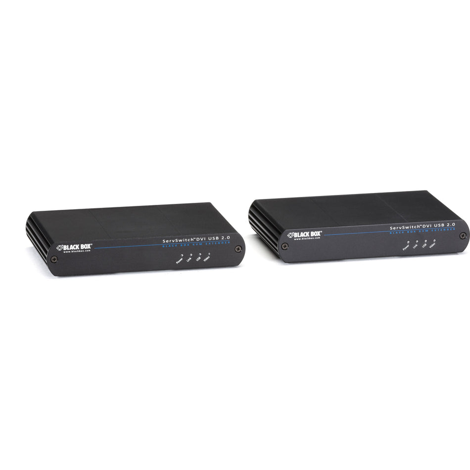 Black Box KVM Extender - DVI-D, USB 2.0, Single-Access, CATx - ACU1500A-R3