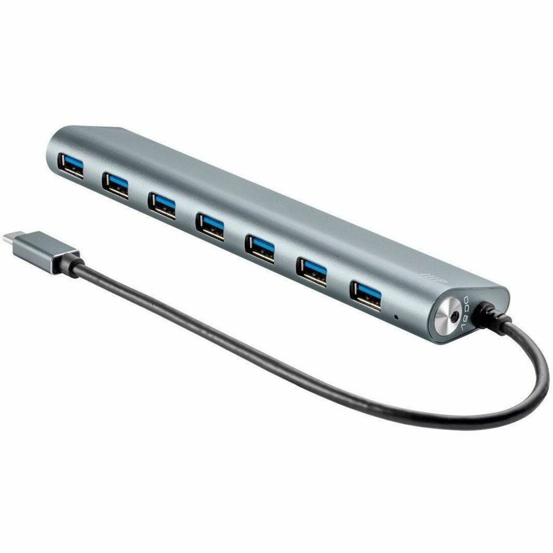 Monoprice SuperSpeed 7-Port USB-C Hub, Gray - 14909