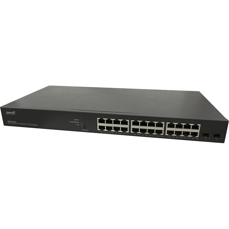 Transition Networks Smart Managed PoE+ Switch - SM24TAT2SA-NA