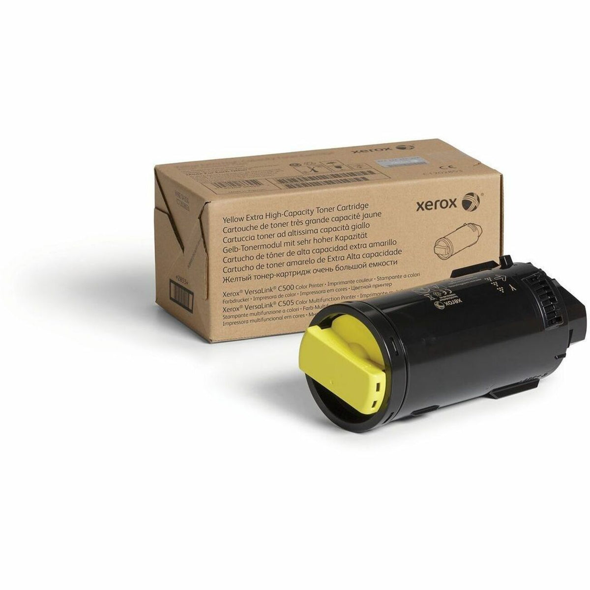 Xerox Genuine Xerox&reg; VersaLink&reg; C500 Color Printer, C505 Color Multifunction Printer Yellow, Extra High capacity Toner Cartridge (9000 Pages) - 106R03868 - 106R03868