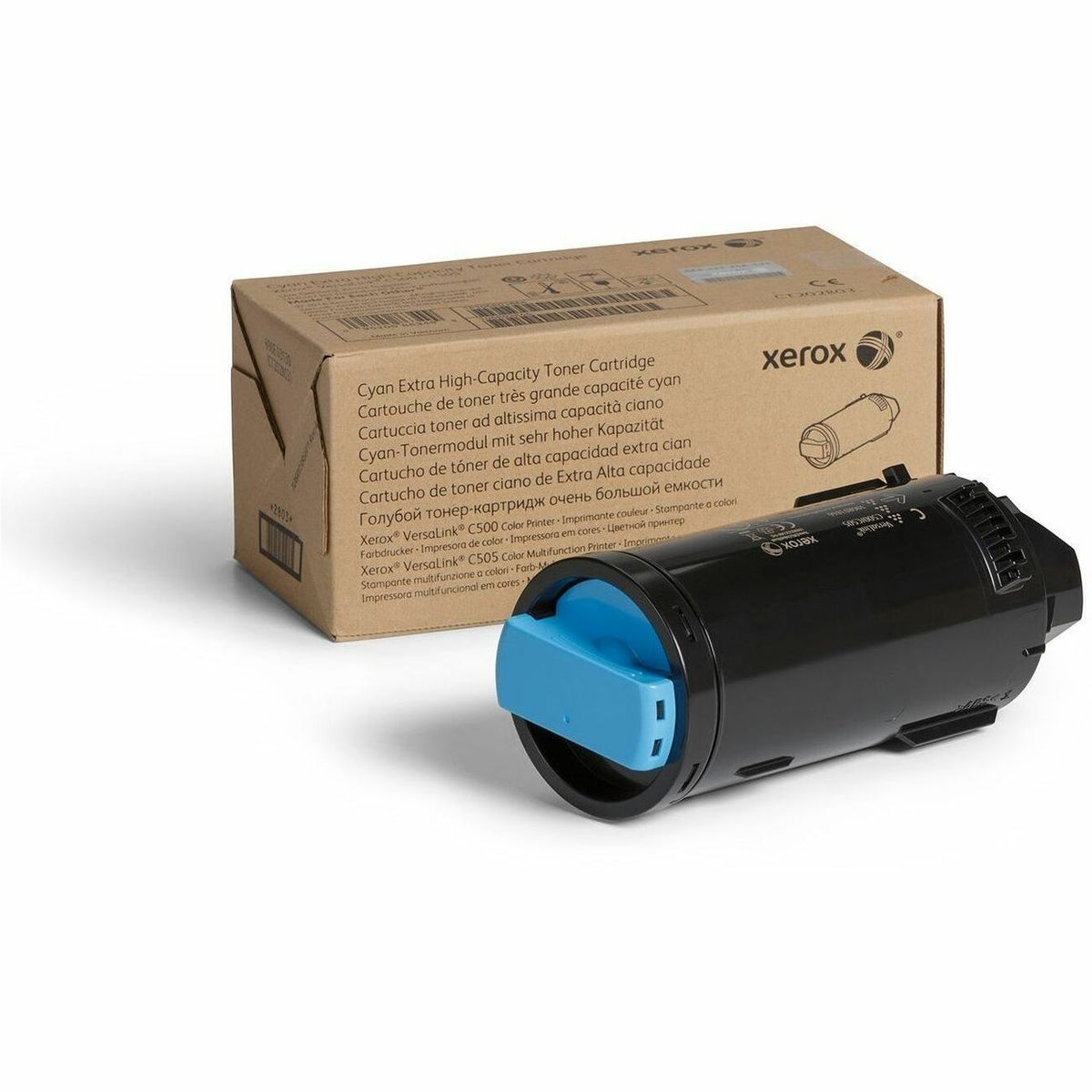 Xerox Genuine Xerox&reg; VersaLink&reg; C500 Color Printer, C505 Color Multifunction Printer Cyan, Extra High capacity Toner Cartridge (9000 Pages) - 106R03866 - 106R03866
