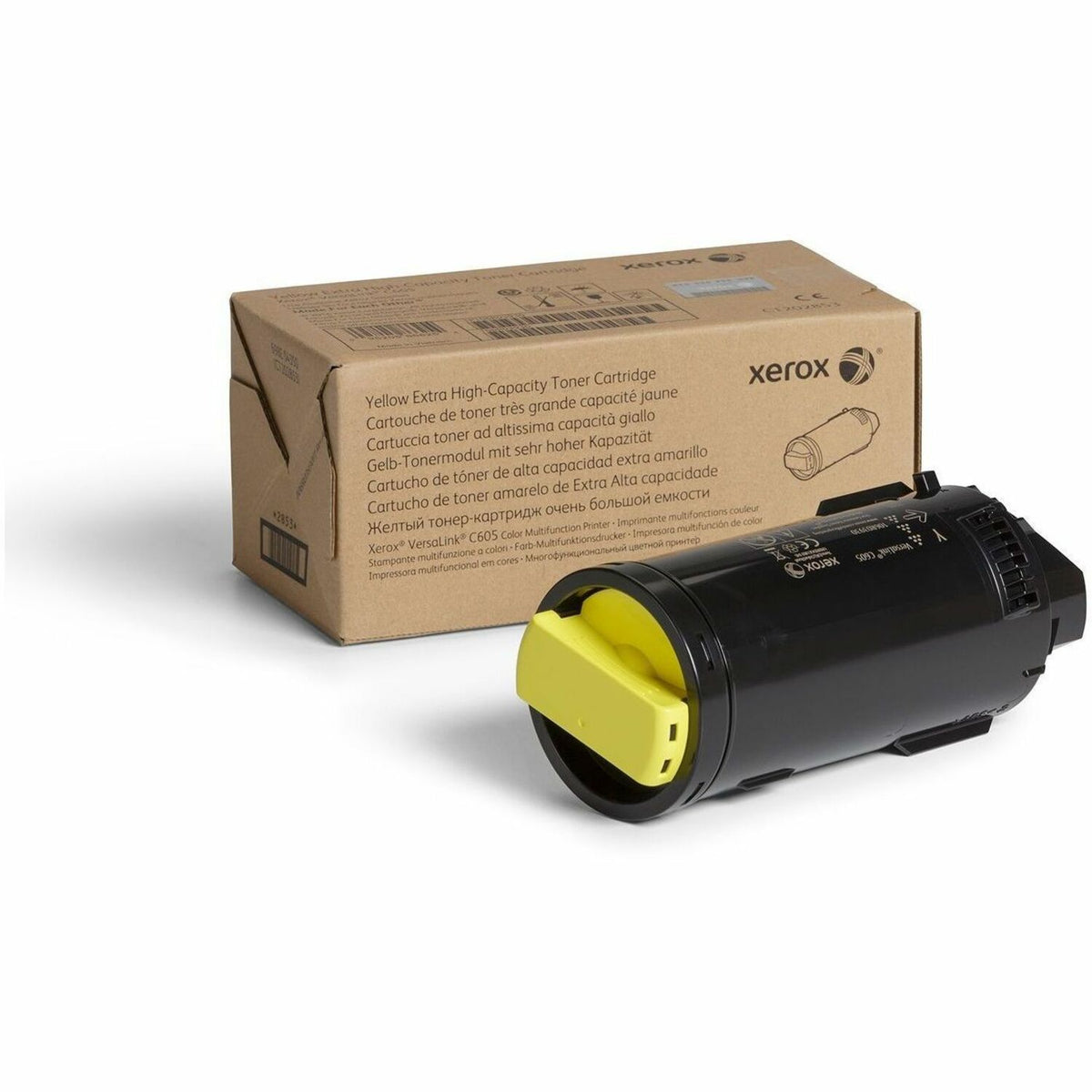 Xerox Genuine Xerox&reg; VersaLink&reg; C605 Color Multifunction Printer Yellow Extra High capacity Toner Cartridge (16800 Pages) - 106R03930 - 106R03930