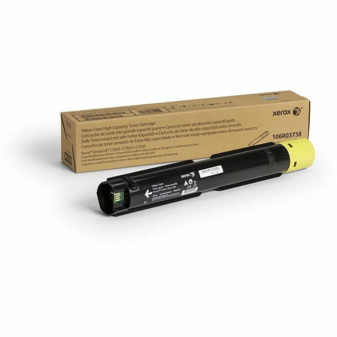 Xerox Genuine Xerox&reg; VersaLink&reg; C7000 Series Color Multifunction Printers Yellow High capacity Toner Cartridge (16500 Pages) - 106R03738 - 106R03738