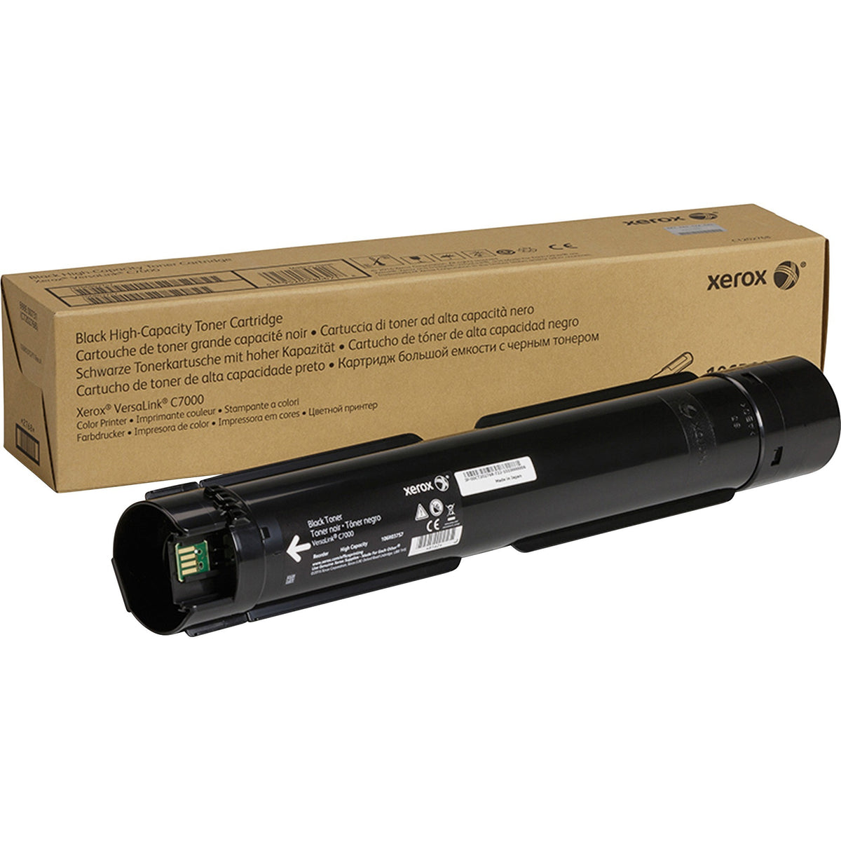 Xerox Original High Yield Laser Toner Cartridge - Black - 1 Each - 106R03757