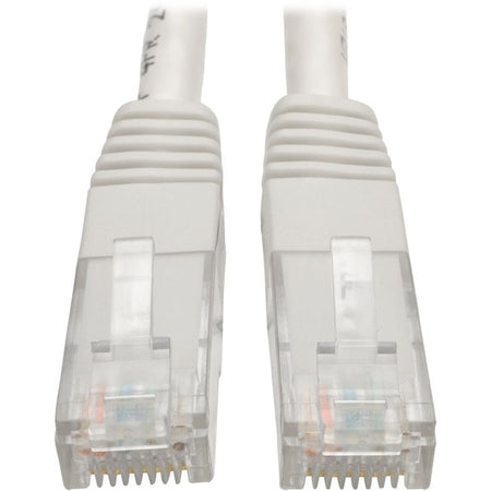 Eaton Tripp Lite Series Cat6 Gigabit Molded (UTP) Ethernet Cable (RJ45 M/M), PoE, White, 2 ft. (0.61 m) - N200-002-WH