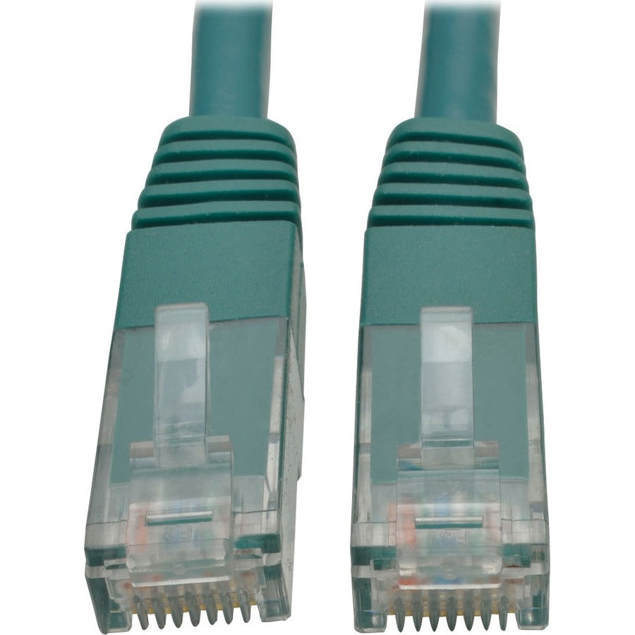Eaton Tripp Lite Series Cat6 Gigabit Molded (UTP) Ethernet Cable (RJ45 M/M), PoE, Green, 5 ft. (1.52 m) - N200-005-GN