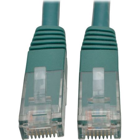 Eaton Tripp Lite Series Cat6 Gigabit Molded (UTP) Ethernet Cable (RJ45 M/M), PoE, Green, 5 ft. (1.52 m) - N200-005-GN