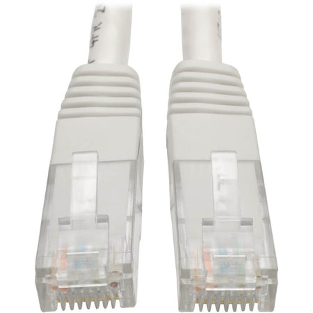 Eaton Tripp Lite Series Cat6 Gigabit Molded (UTP) Ethernet Cable (RJ45 M/M), PoE, White, 10 ft. (3.05 m) - N200-010-WH