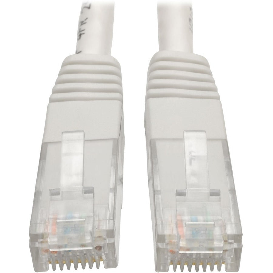 Tripp Lite by Eaton Cat6 Gigabit Molded (UTP) Ethernet Cable (RJ45 M/M) PoE White 15 ft. (4.57 m) - N200-015-WH