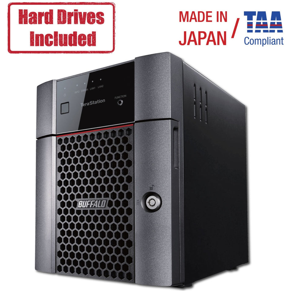 Buffalo TeraStation 3410DN Desktop 8 TB NAS Hard Drives Included - TS3410DN0804
