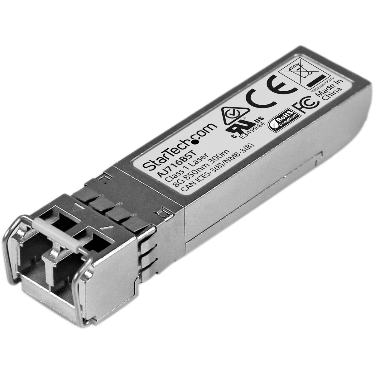 StarTech.com HPE AJ716B Compatible SFP+ Module - 8G Fiber Channel SW - 8GE Gigiabit Ethernet SFP+ 8GbE Multi Mode Fiber Transceiver - 300m - AJ716BST