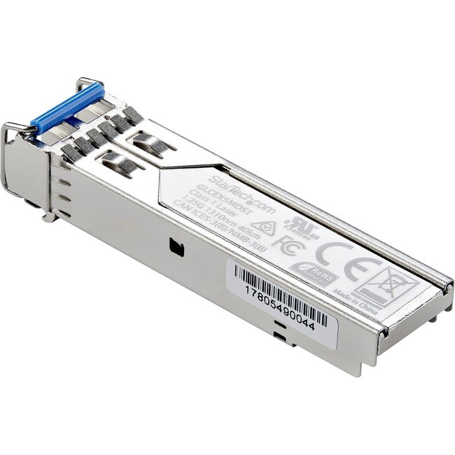 StarTech.com Cisco GLC-EX-SMD Compatible SFP Module - 1000BASE-EX - 1GE Gigabit Ethernet SFP 1GbE Single Mode Fiber SMF Optic Transceiver - GLCEXSMDST