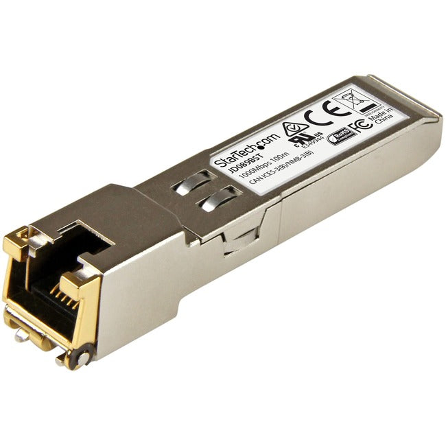 StarTech.com HPE JD089B Compatible SFP Module - 1000BASE-T - 1GE Gigabit Ethernet SFP SFP to RJ45 Cat6/Cat5e - 100m - JD089BST