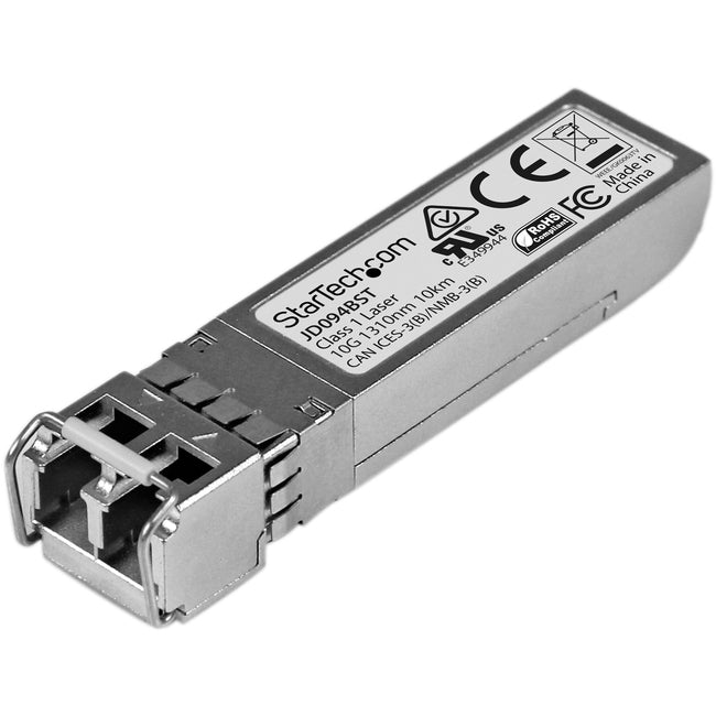 StarTech.com HPE JD094B Compatible SFP+ Module - 10GBASE-LR 10GE Gigabit Ethernet SFP+ 10GbE Single Mode/SMF Fiber Optic Transceiver 10km - JD094BST