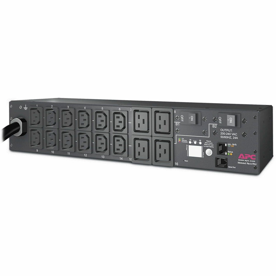 APC NetShelter Metered Rack PDU, 2U, 5.0kW, 208V, 30A, 12 C13 and 4 C19 outlet - AP7811B