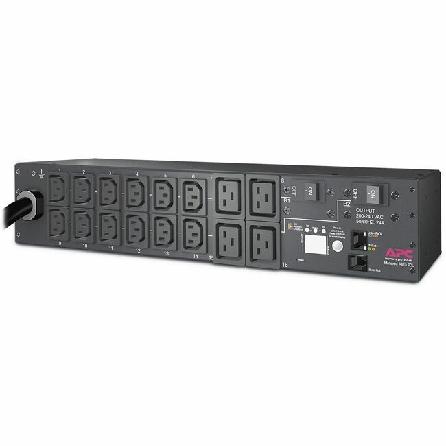 APC by Schneider Electric Rack PDU, Metered, 2U, 30A, 208V, (12) C13s & (4) C19 - AP7811B